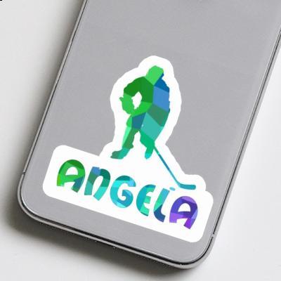 Angela Aufkleber Eishockeyspieler Laptop Image