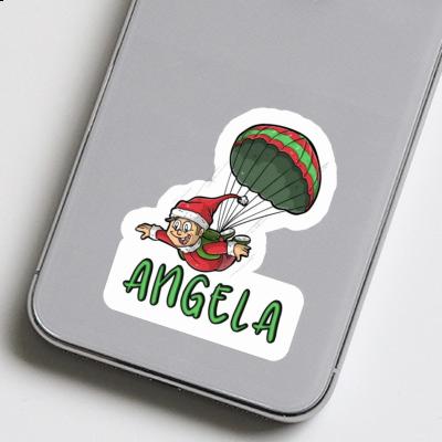 Aufkleber Fallschirmspringer Angela Notebook Image