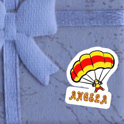 Sticker Angela Fallschirm Notebook Image
