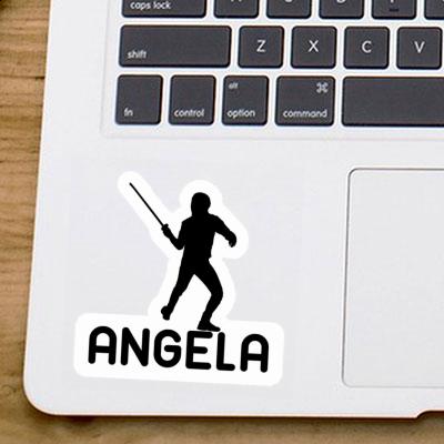 Escrimeur Autocollant Angela Laptop Image