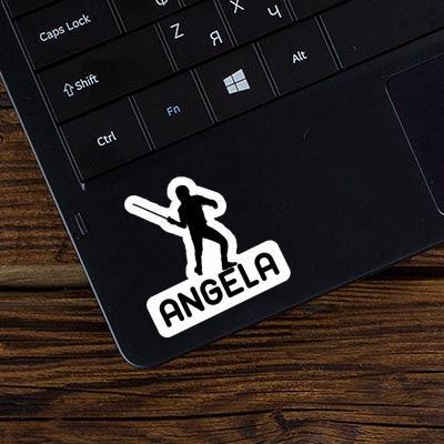 Angela Sticker Fechter Laptop Image