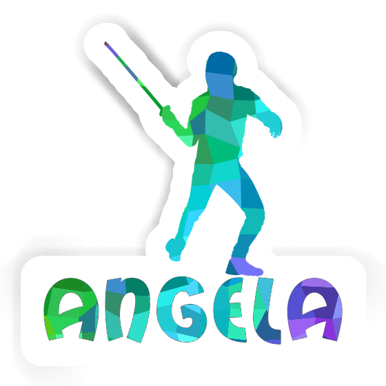 Sticker Fencer Angela Laptop Image