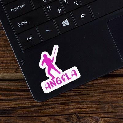 Sticker Angela Fencer Laptop Image