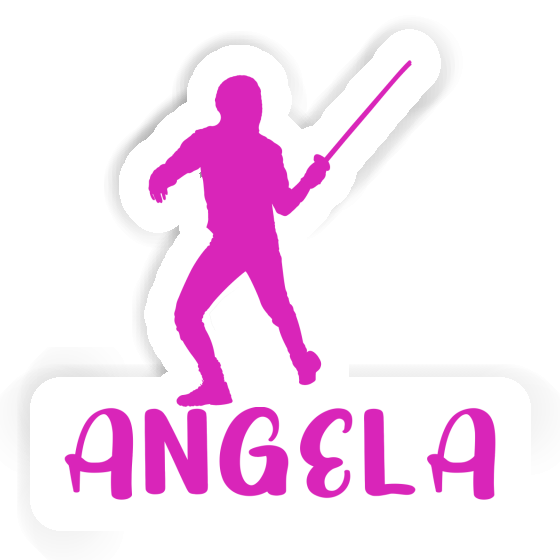 Sticker Angela Fencer Laptop Image