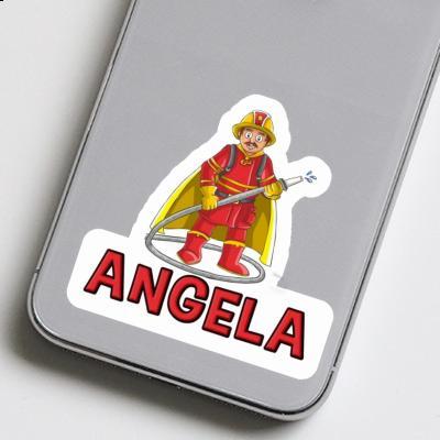 Firefighter Sticker Angela Notebook Image