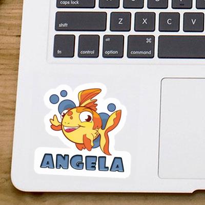 Angela Aufkleber Fisch Laptop Image