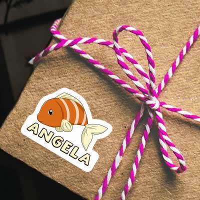 Fisch Aufkleber Angela Notebook Image