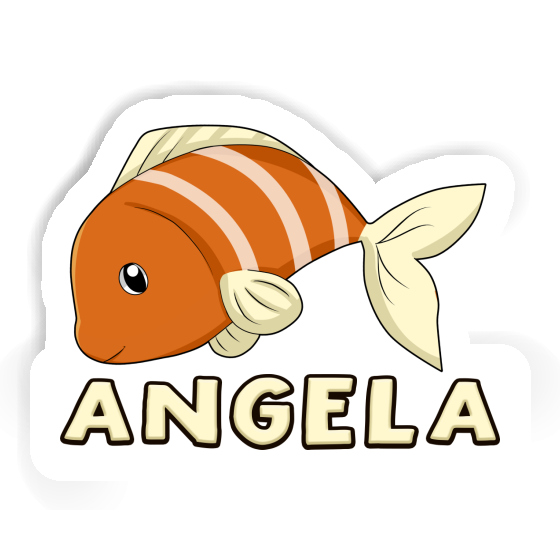 Fisch Aufkleber Angela Image