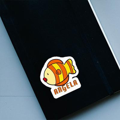 Sticker Fisch Angela Laptop Image