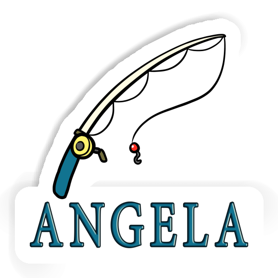 Sticker Angela Fishing Rod Laptop Image