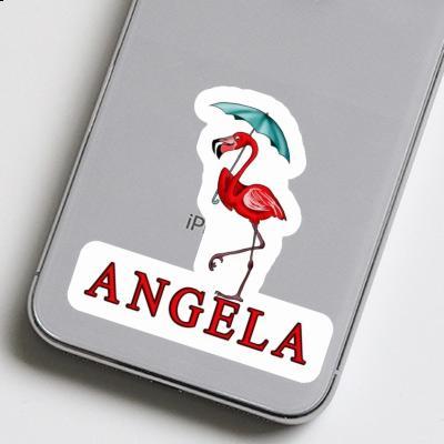 Angela Sticker Flamingo Laptop Image