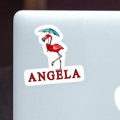 Flamingo Aufkleber Angela Laptop Image