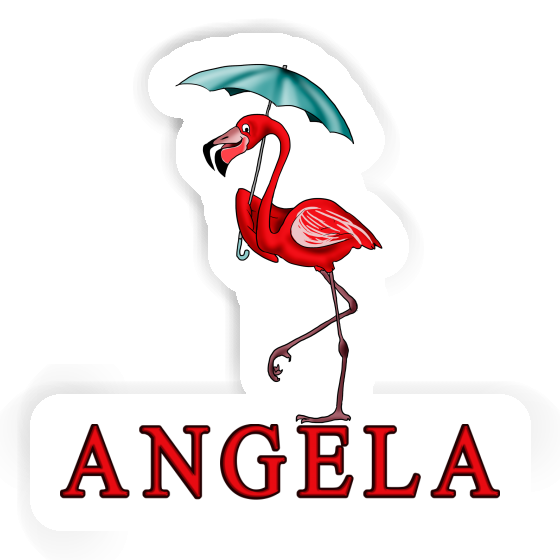 Angela Sticker Flamingo Laptop Image