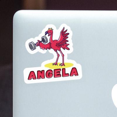 Sticker Angela Weight Lifter Laptop Image