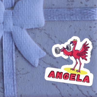 Sticker Angela Weight Lifter Image