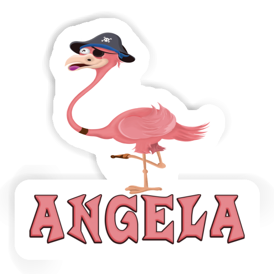 Sticker Flamingo Angela Notebook Image