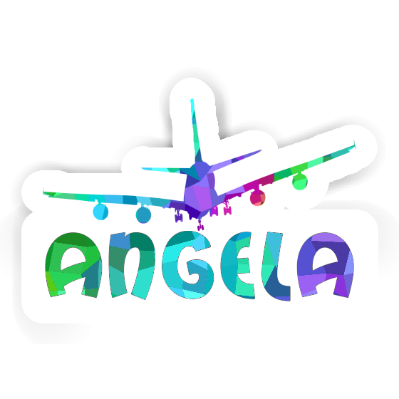Aufkleber Angela Flugzeug Image