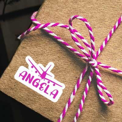 Sticker Angela Flugzeug Gift package Image