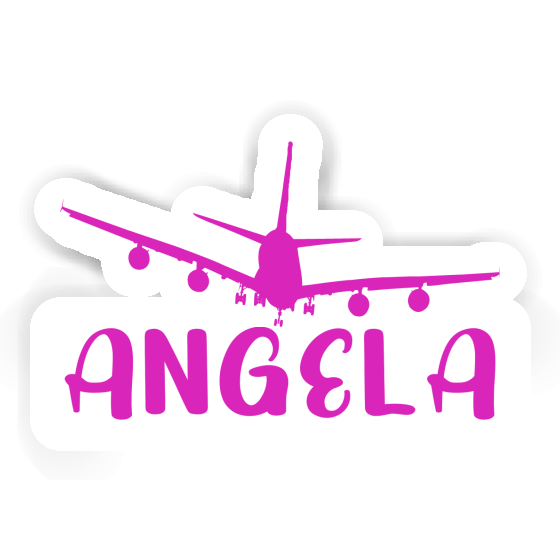 Sticker Angela Airplane Laptop Image