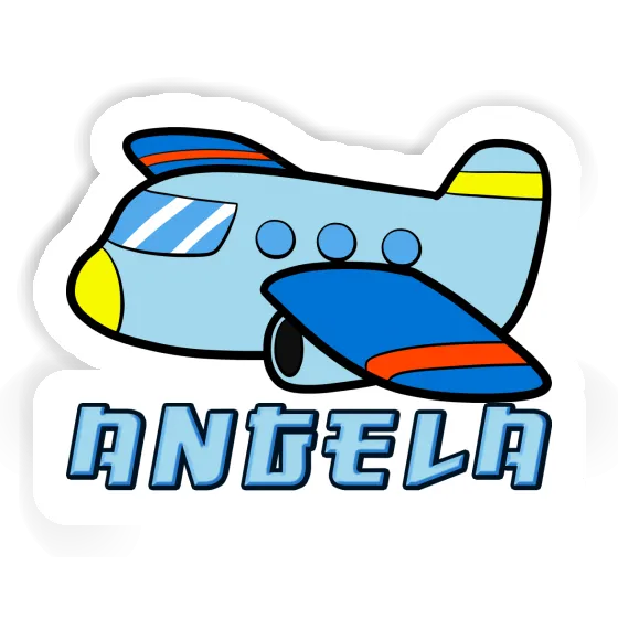 Angela Autocollant Avion Notebook Image