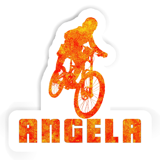 Freeride Biker Autocollant Angela Laptop Image