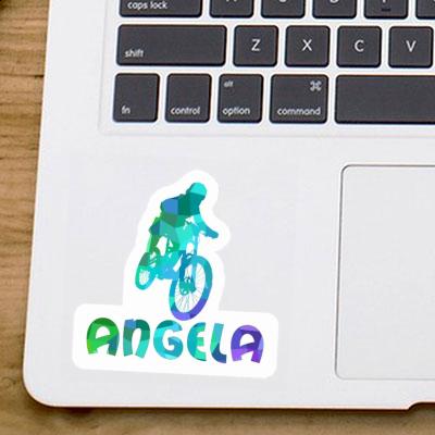 Freeride Biker Sticker Angela Notebook Image