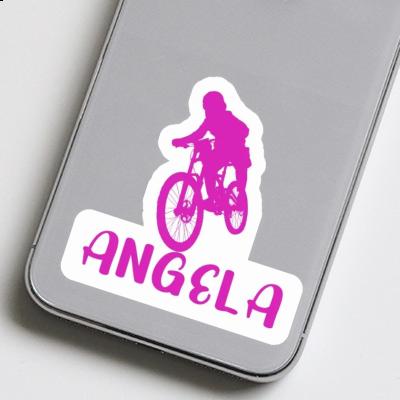 Autocollant Angela Freeride Biker Laptop Image