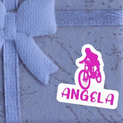 Sticker Freeride Biker Angela Notebook Image