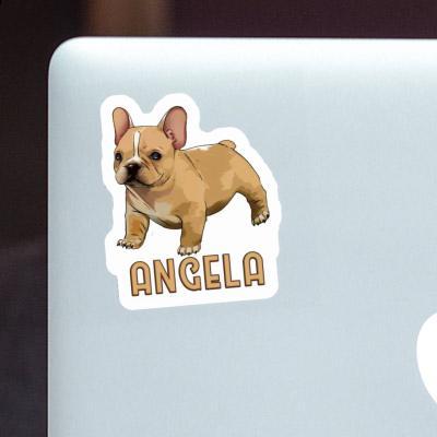 Angela Sticker Frenchie Laptop Image