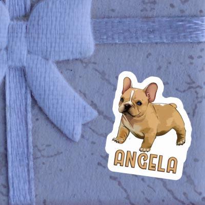 Aufkleber Angela Bulldogge Notebook Image