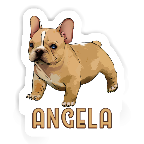 Angela Sticker Frenchie Laptop Image