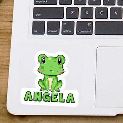 Frosch Sticker Angela Laptop Image