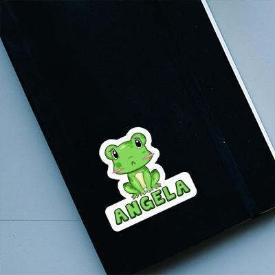 Frosch Sticker Angela Notebook Image