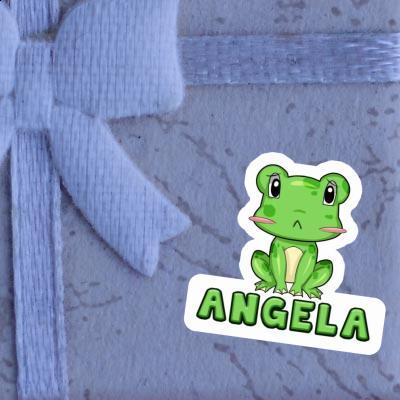 Frosch Sticker Angela Notebook Image