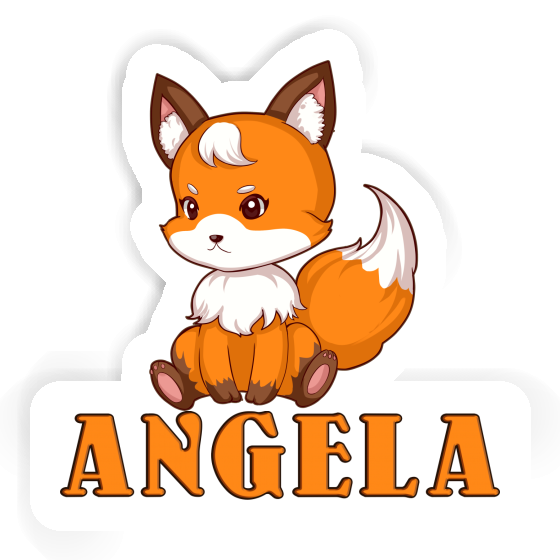 Angela Sticker Fox Laptop Image