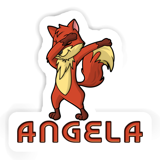 Sticker Angela Dabbing Fox Notebook Image
