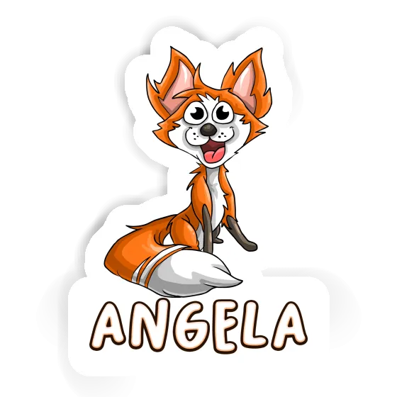 Fuchs Aufkleber Angela Image