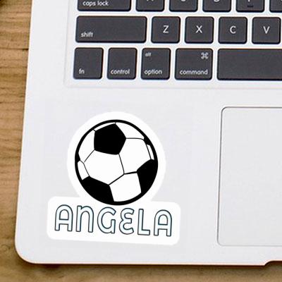Sticker Fußball Angela Laptop Image