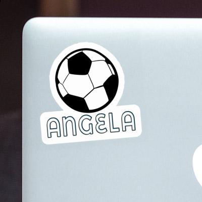 Ballon de foot Autocollant Angela Laptop Image