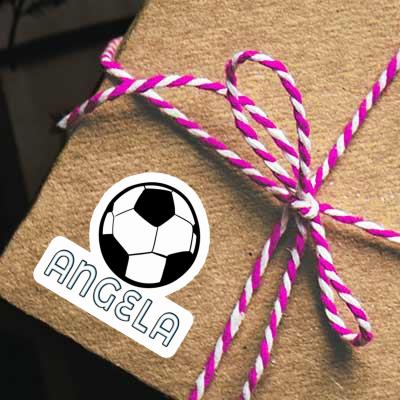 Sticker Fußball Angela Laptop Image