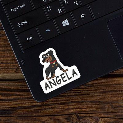 Aufkleber Pinscher Angela Notebook Image