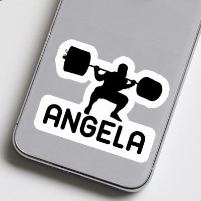 Gewichtheber Sticker Angela Notebook Image