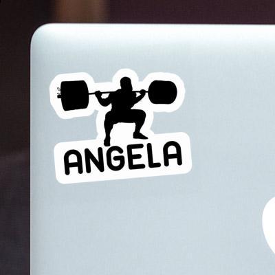 Gewichtheber Sticker Angela Image