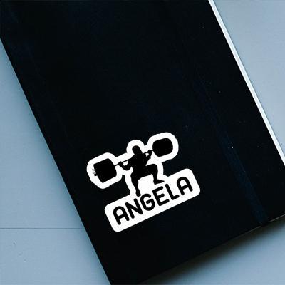 Haltérophilie Autocollant Angela Notebook Image