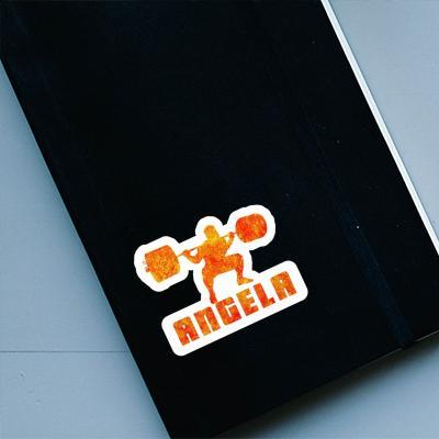 Sticker Gewichtheber Angela Notebook Image