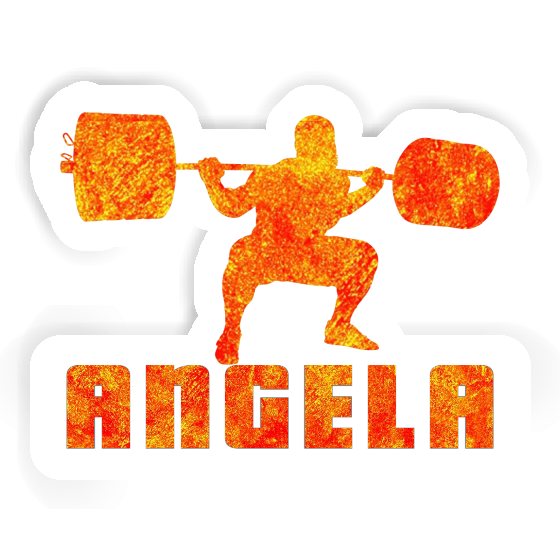 Sticker Angela Weightlifter Notebook Image