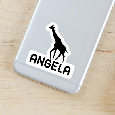Angela Autocollant Girafe Laptop Image