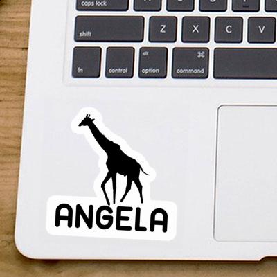 Aufkleber Giraffe Angela Notebook Image