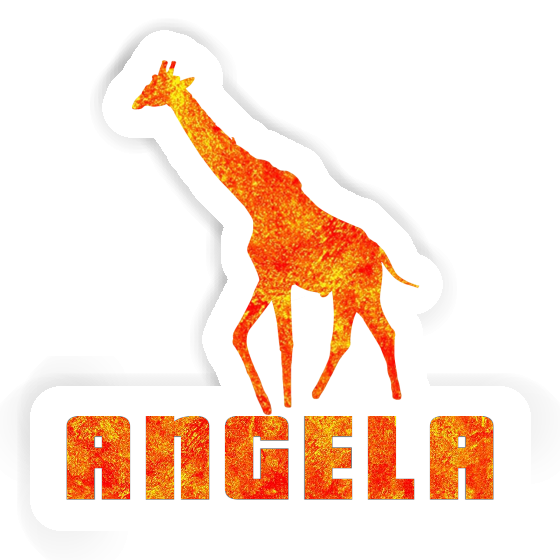 Sticker Angela Giraffe Laptop Image