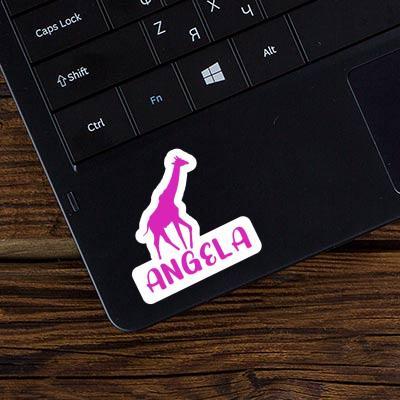 Angela Autocollant Girafe Laptop Image
